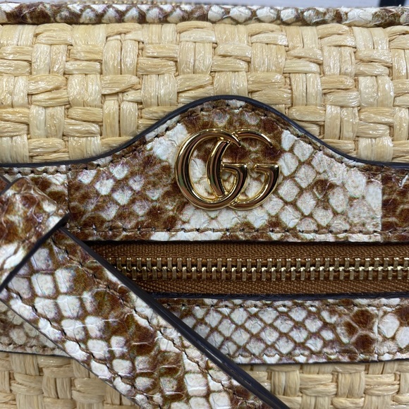 Gucci❤️🔥Crossbody Python/ Straw Brand New✅😍 - Picture 4 of 9